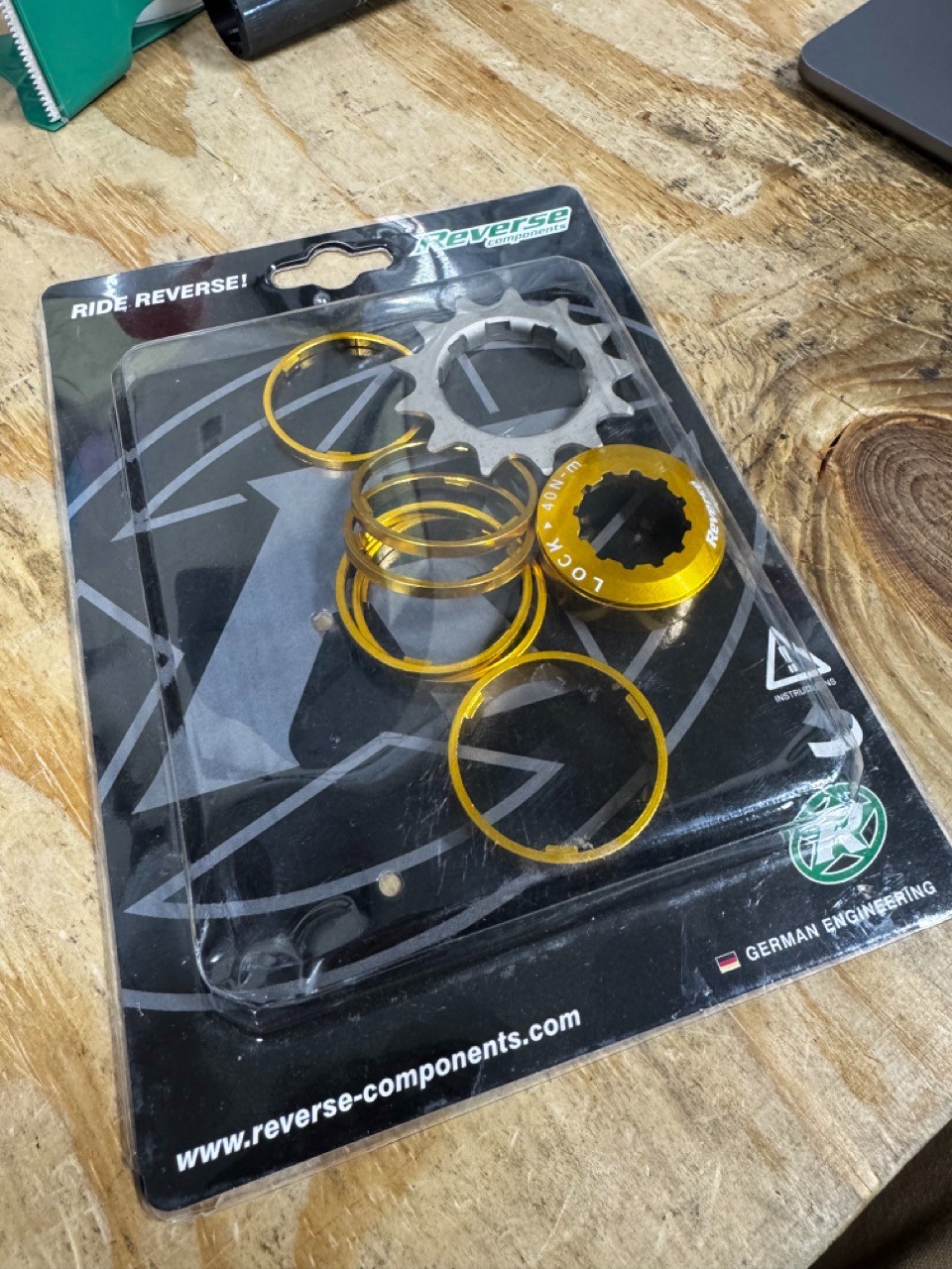 Reverse Single Speed Kit – 13T – Gold