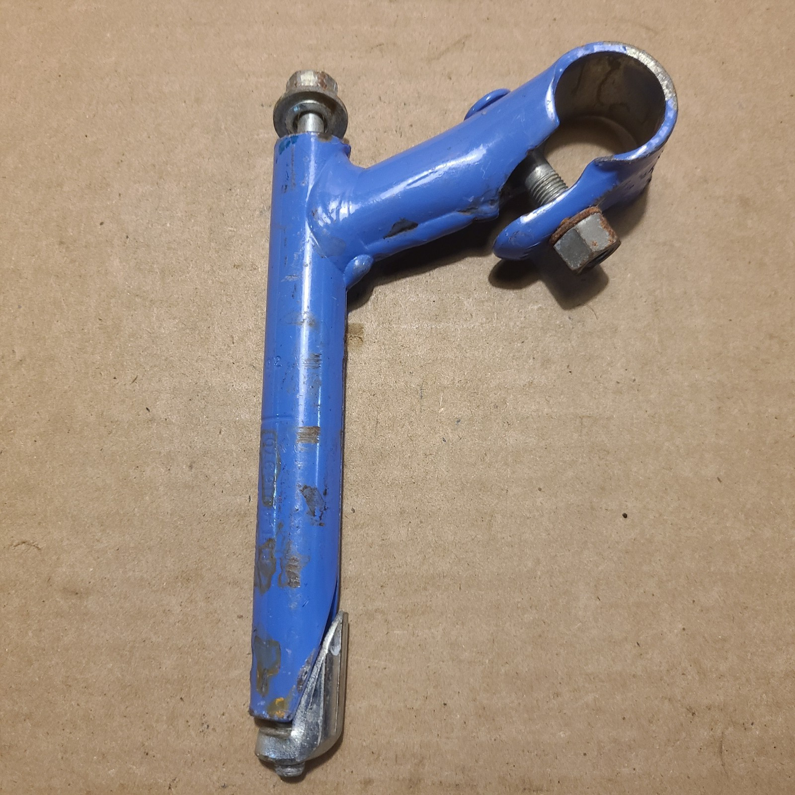 Vintage Wald 550 Steel Quill Stem 21.1mm .833 Blue Painted Mountain Cruiser Bike