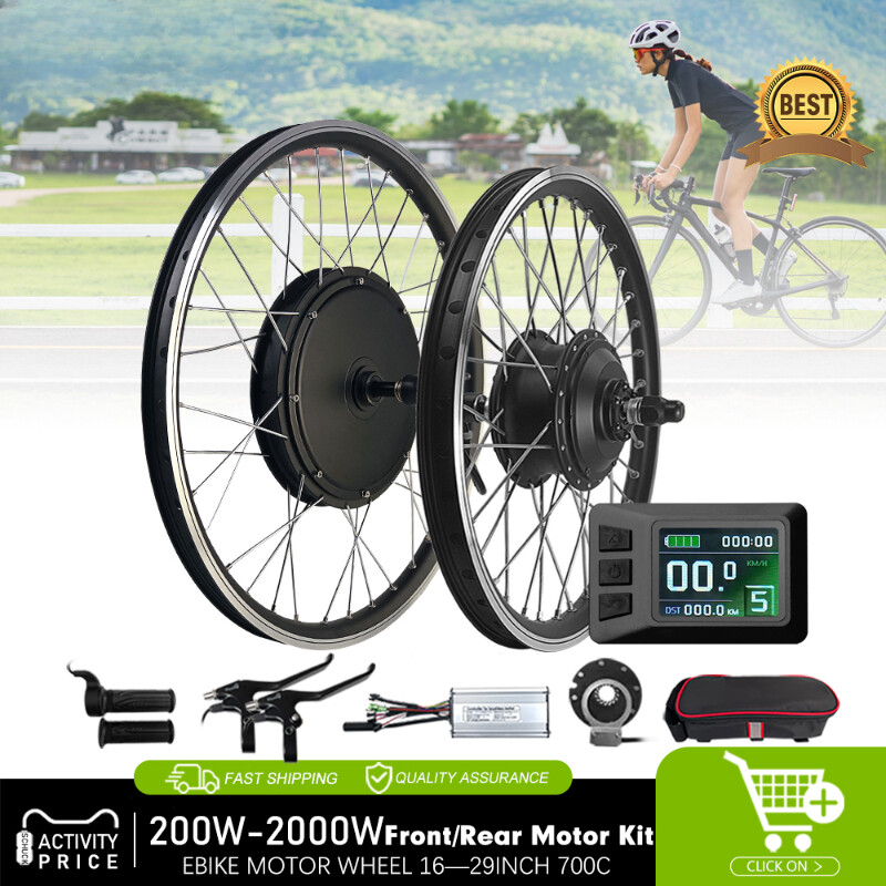 36V 48V 350W 500W 1000W 1500W 2000W Front Rear Motor Wheel EBike Conversion Kit