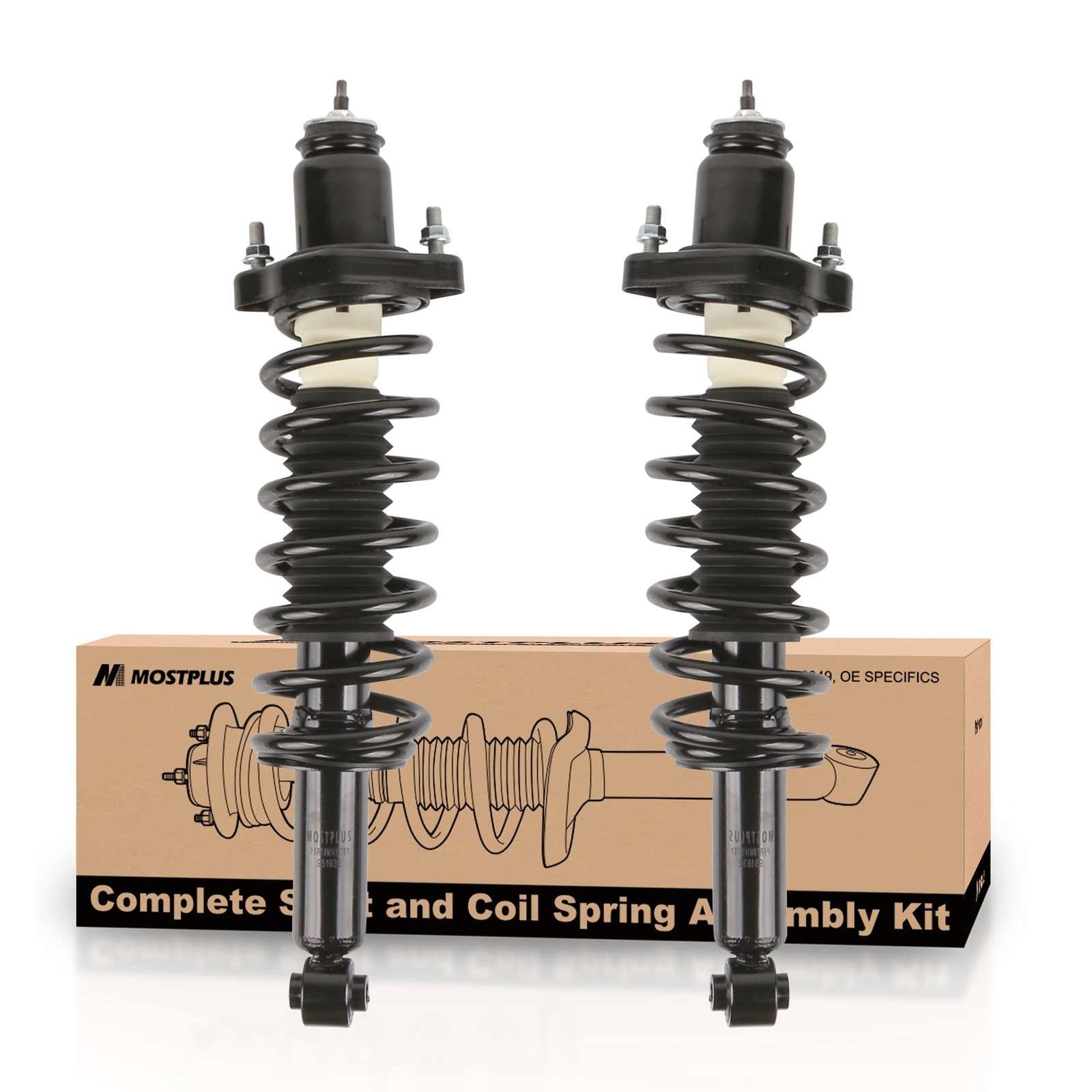 MOSTPLUS Rear Quick Complete Struts Shocks Absorbers 172401 182138 SR4167 119…