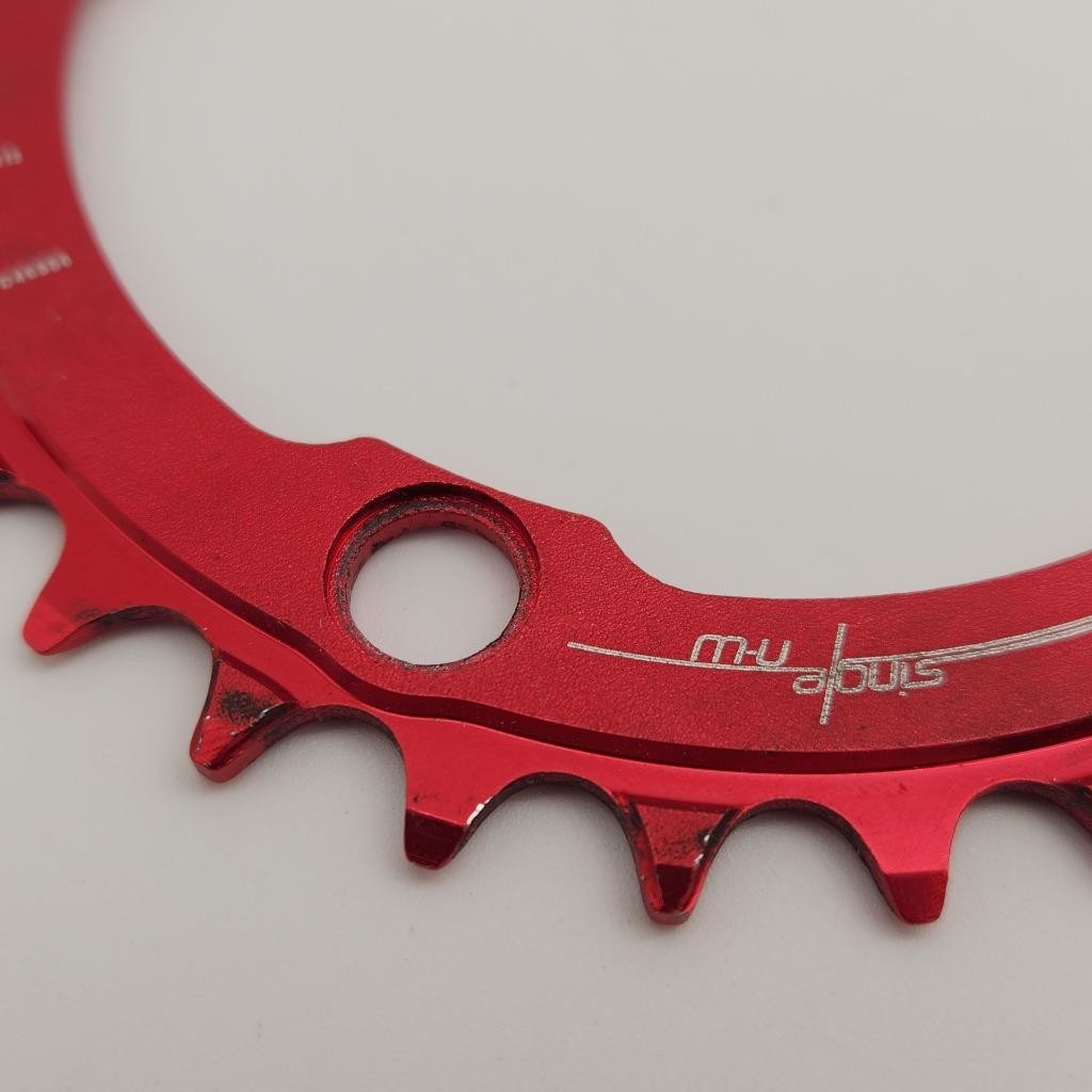 RaceFace Narrow Wide Red 104mm 32T BCD Bicycle Chainring USED