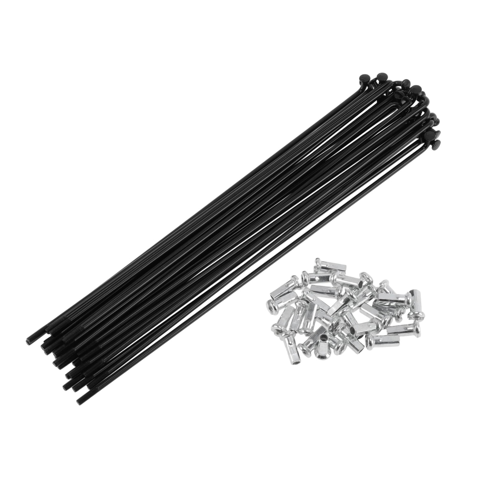28 Set 12G Bicycle Spokes Straight Pull Stainless Steel Wheel Nipples Part