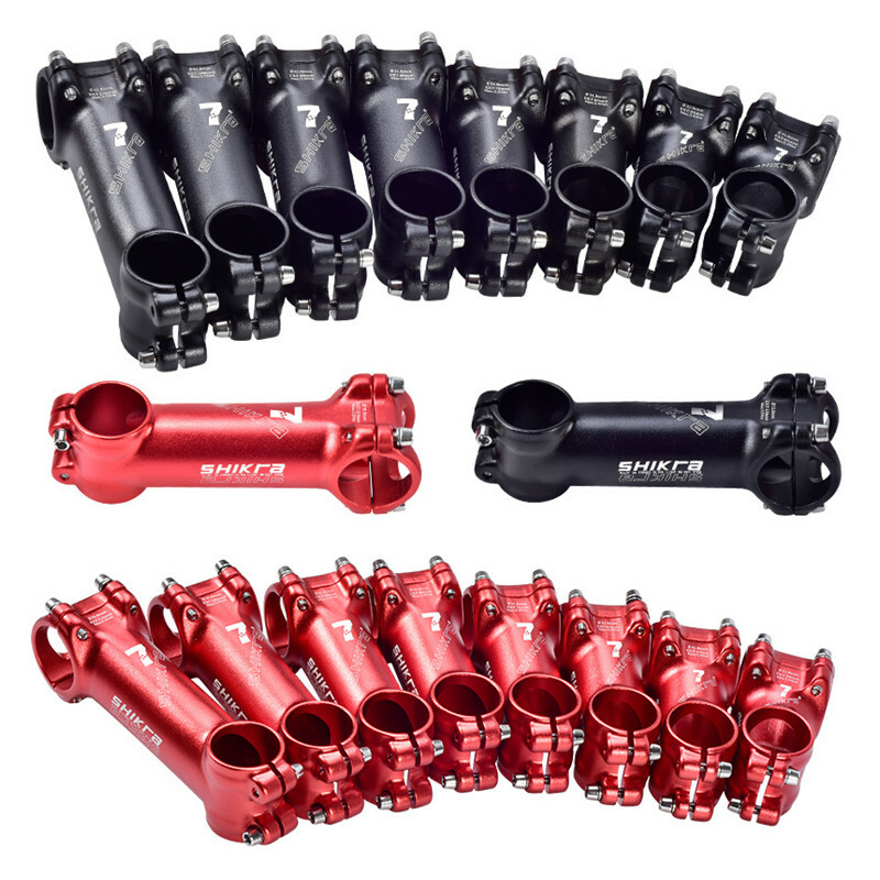 Aluminum Bicycle Short Stem 7° Mountain Bike Handlebar Stem 35-110mm Red/Black