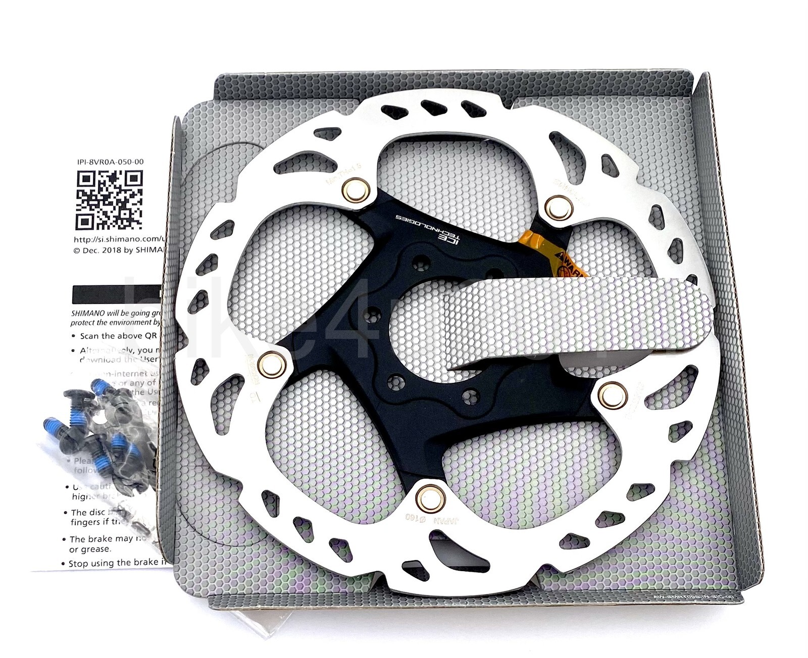 Shimano DEORE XT SM-RT86 6-Bolt 160mm,ICE-TECH Bicycle Bike Disc Brake Rotor