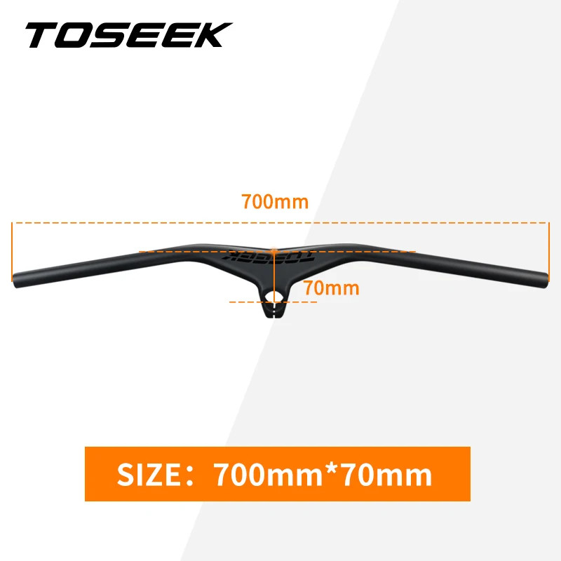 Carbon Fiber Integrated Mountain Bike Bar -17 Degree 28.6mm Stem Clamp