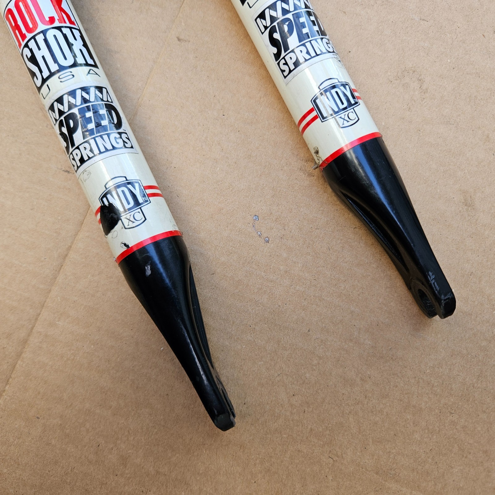Vintage 90s Rock Shox 26″ Indy XC Speed Spring Suspension Fork 1-1/8″ Threadless