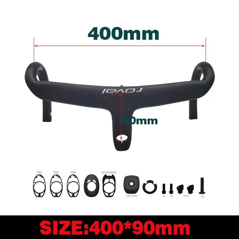 Carbon Fiber Internal Cable Routing Road Bicycle Handlebar Cockpit Di2 Drop Bar