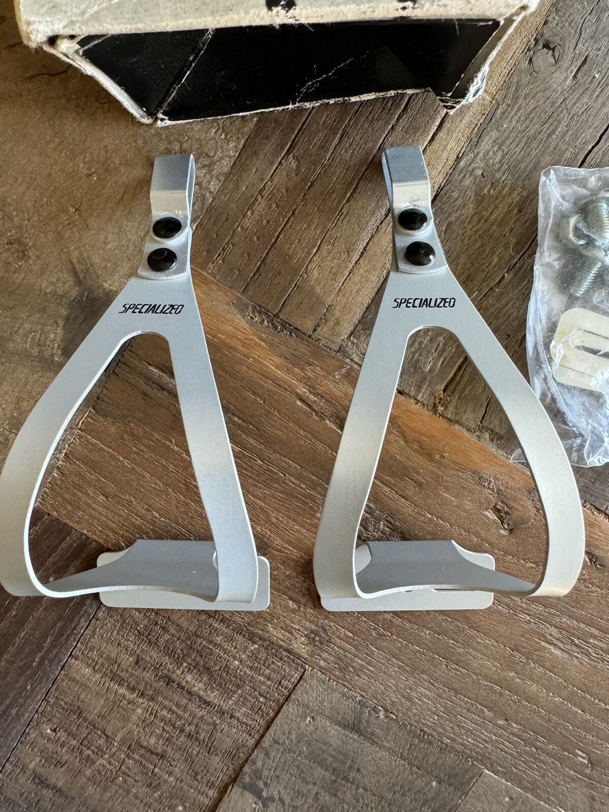 NEW Vintage Specialized Aluminum Alloy Toe Clips. Bicycle Cycling. Lightweight