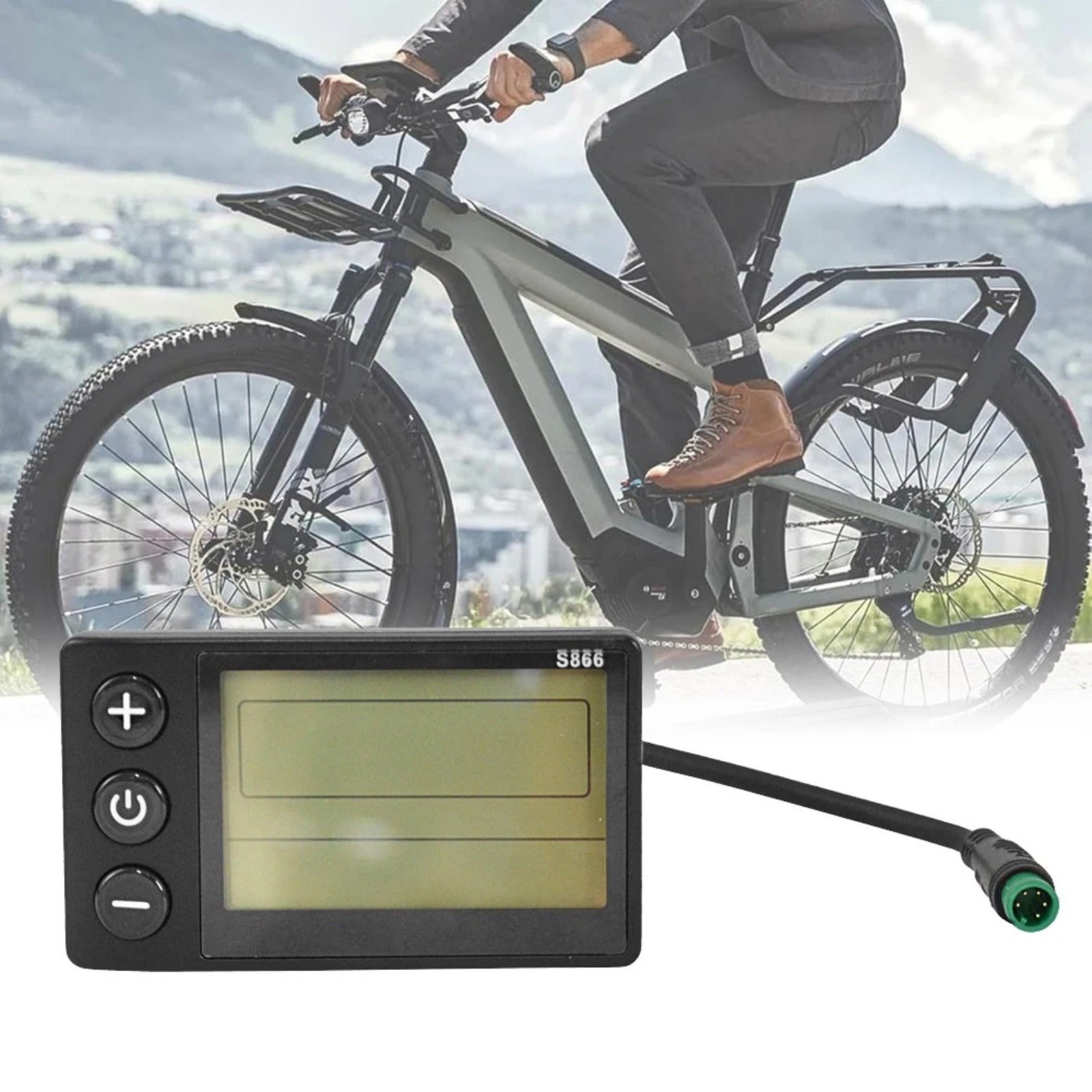 Replacement Universal Electric Bike Speedometer LCD Display Screen for Scooter