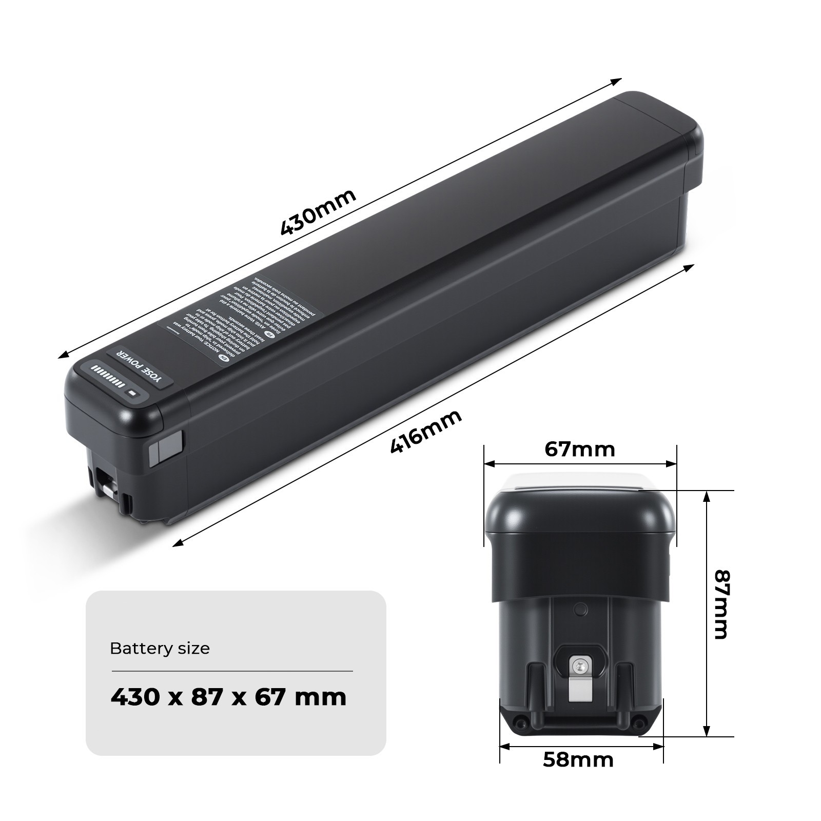 Rad Power Ebike Battery 48V 14Ah RadCity 5 Plus RadRover 6 Plus RadRunner 3 Plus