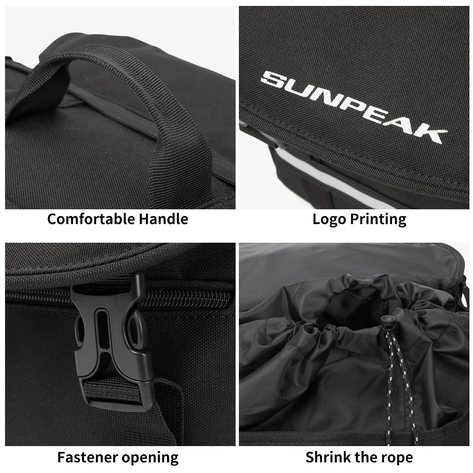 Sunpeak Bike Bag Accessories Panniers for Bicycle Rear Rack Bag 36L Waterproo…
