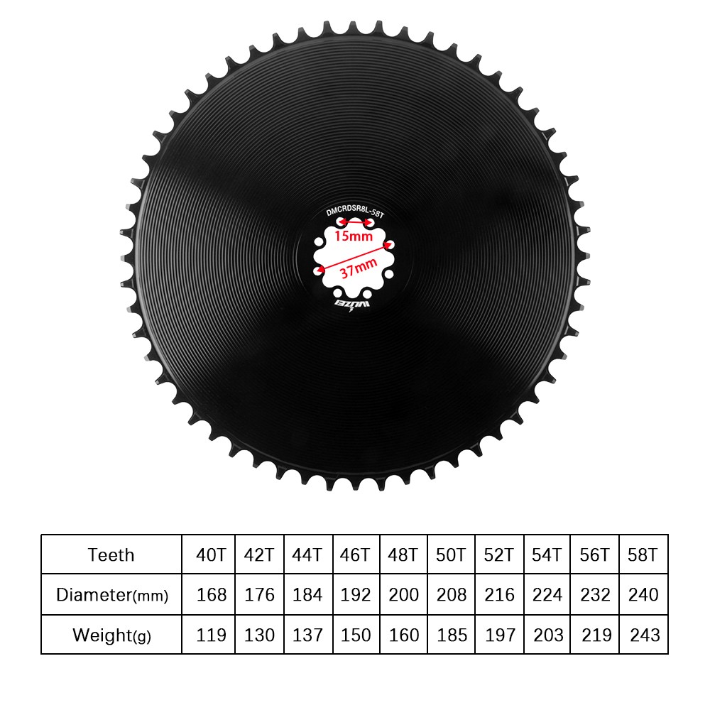 8-Bolt Narrow Wide Chainring 40T-58T For SRAM AXS Force Red Direct Mount Crank