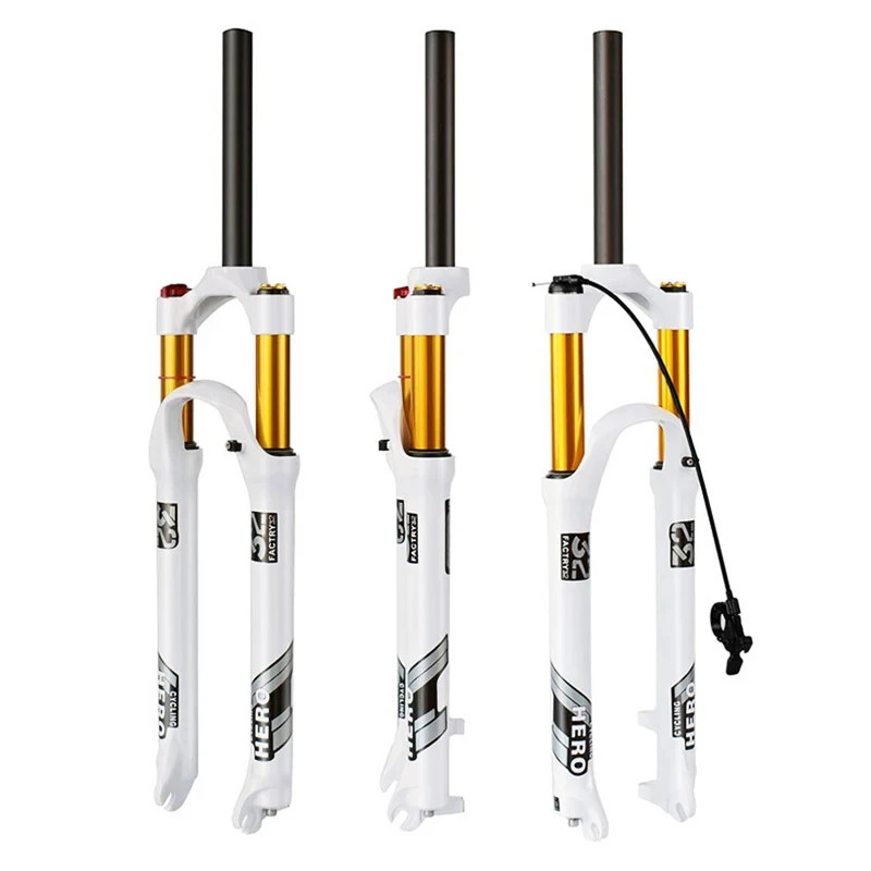 26 27.5 29er Mountain Bike 120mm Stroke Quick Release Locking Control Air Fork