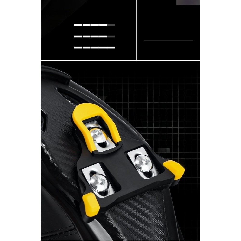 Yellow for Road Bike Cleats Size 8 7cm 6.3 6.8cm with Lock Plate and Lock Bar