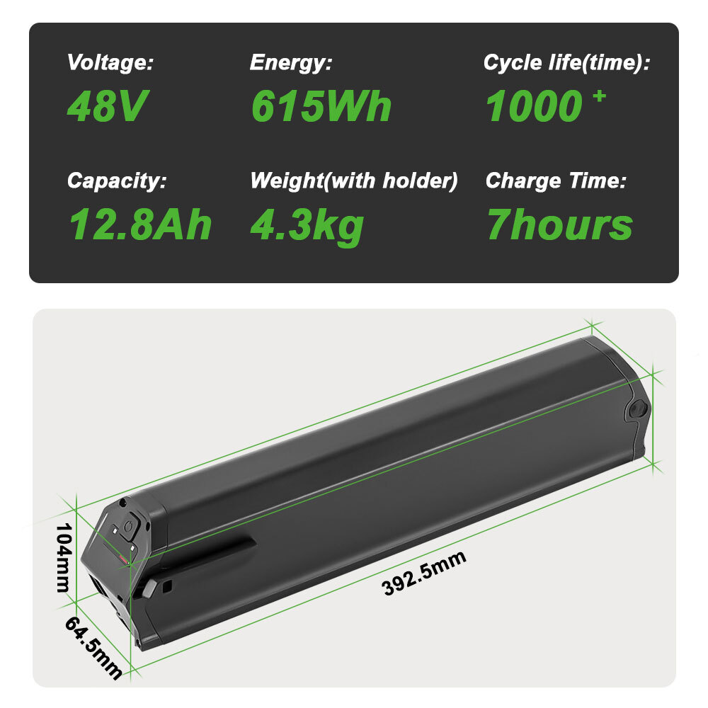 Aventon Pace 500 Battery 48V 16Ah 12.8Ah Ebike Battery for Aventon Electric Bike