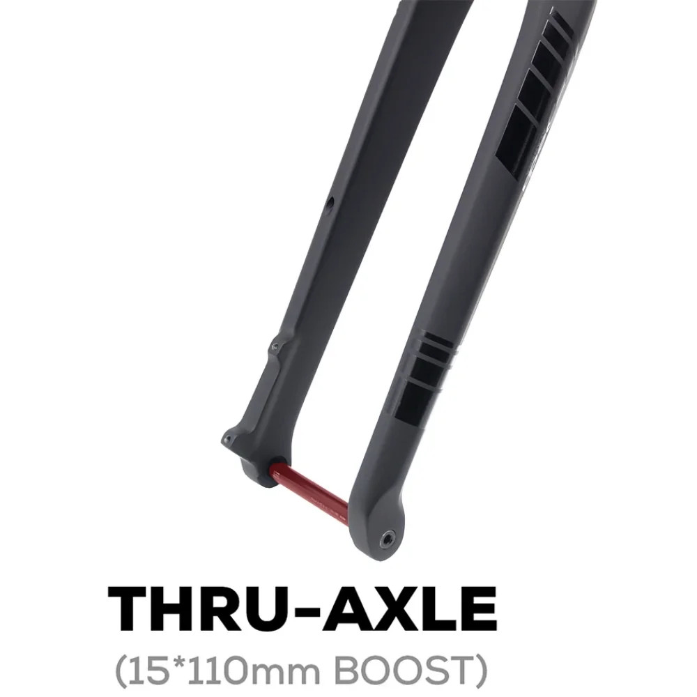 26 27.5 29ER Carbon MTB Fork 15*110mm Thru Axle Straight Tapered Tube Disc Brake