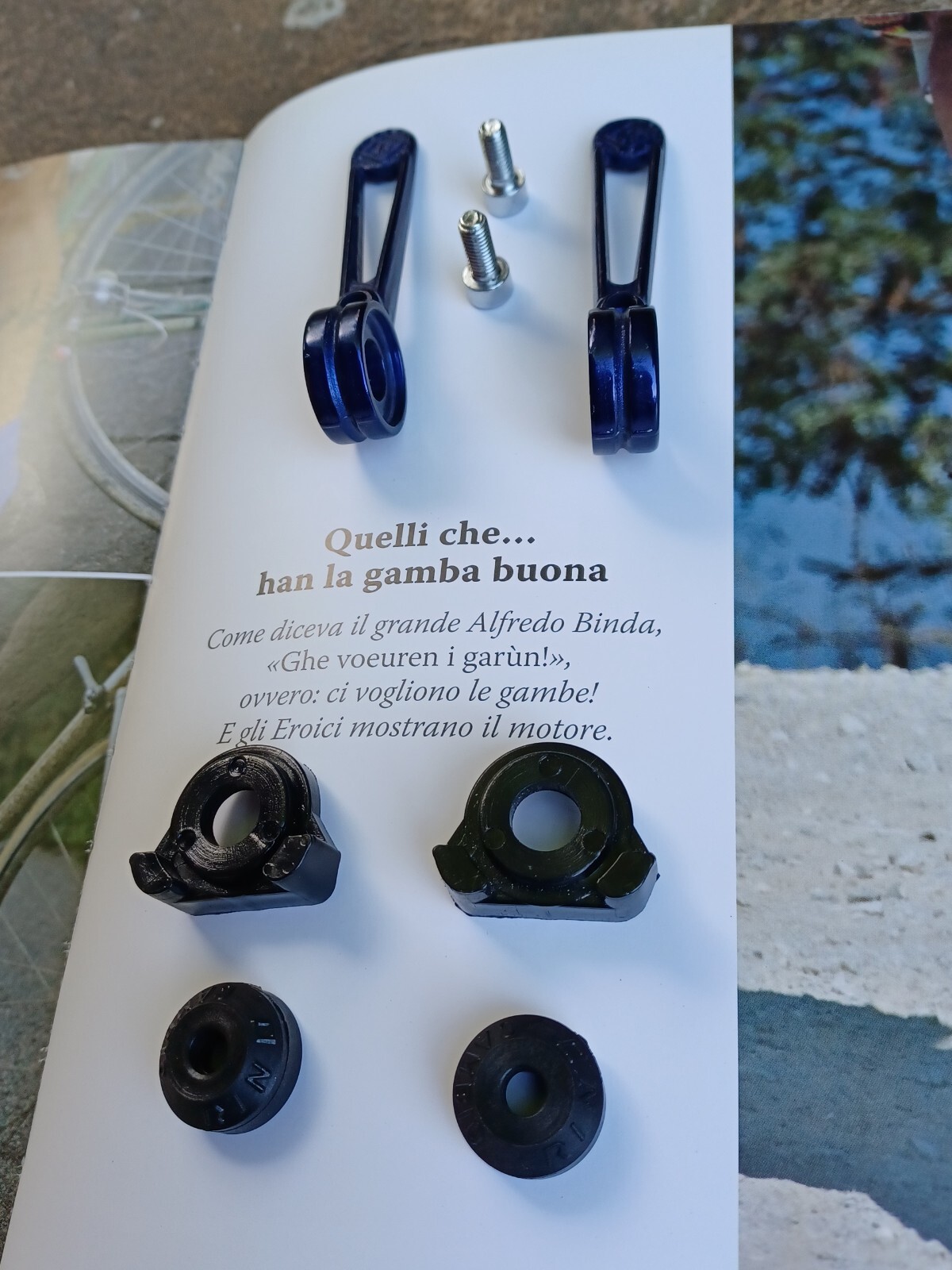 Nos L’Eroica Colnago Blue Anodized Shifters Shifters Shifters Shifters Shifte…