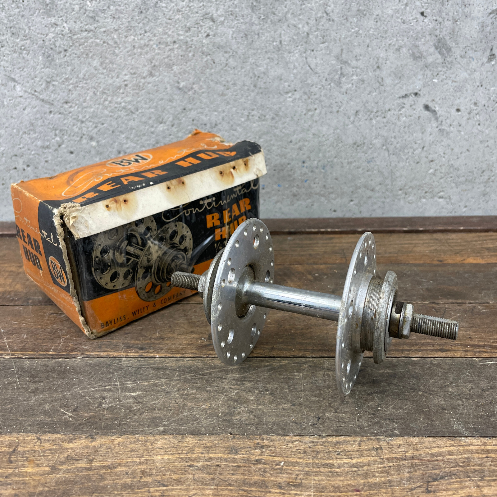 Vintage Bayliss Wiley Rear Hub Track 40 Hole Phone Dial 5 Hole 40h Flip Flop 40s