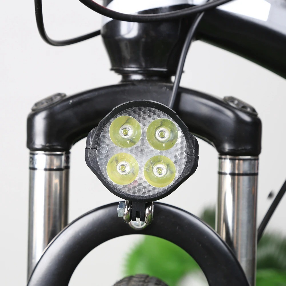 1PC 2 in 1 Headlight Front Light Led Lamp Horn for Bicycle E-Bike Electric US++