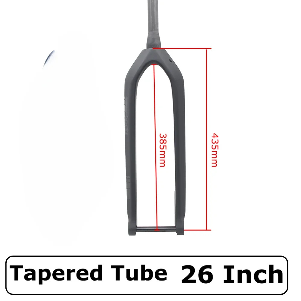 26 27.5 29ER Carbon MTB Fork 15*110mm Thru Axle Straight Tapered Tube Disc Brake