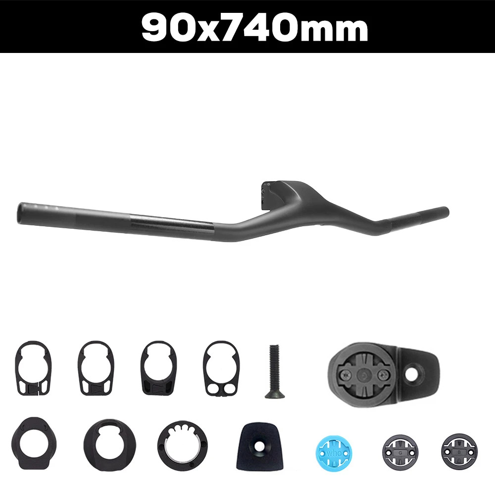 Full Carbon Fiber XC MTB Integrated Handlebar -40 Degree External Cable