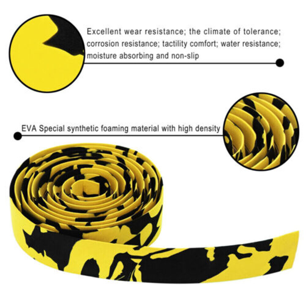 2pcs Bike Handlebar Tape Road Bicycle Cycling Non-slip Handle Wrap Outdoor Sport