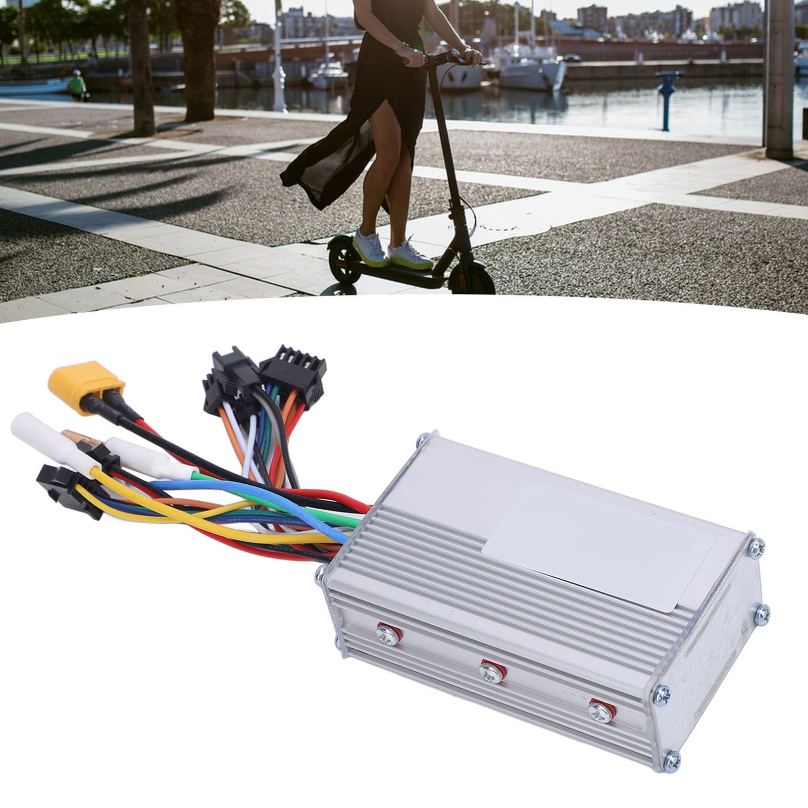 Electric Bicycle Controller 52V 25A 1200W Scooter Motor Speed Controller Fo HCTC