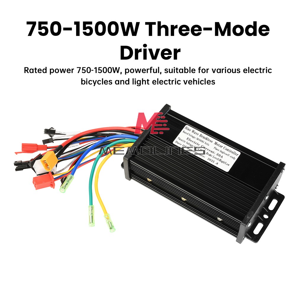 36V48V64V 30A Sine Wave Brushless Motor Controller 750-1500W Driver S866 LCD