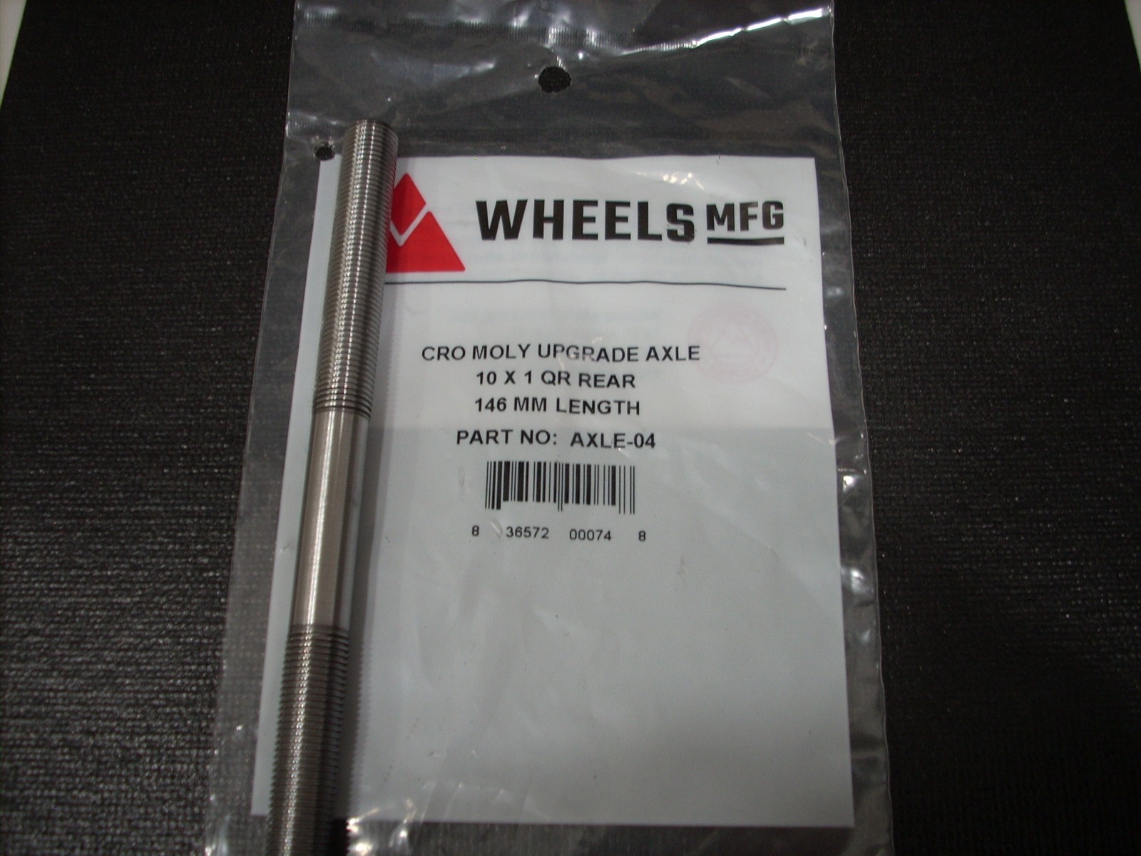 Wheels Manufacturing AXLE-04 Cro Moly Upgrade Replacement 10 x 1 QR 146mm