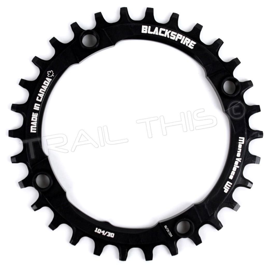 Blackspire 30T 104mm Mono Veloce WP MTB Chainring 1×9/10/11-Speed Narrow Wide