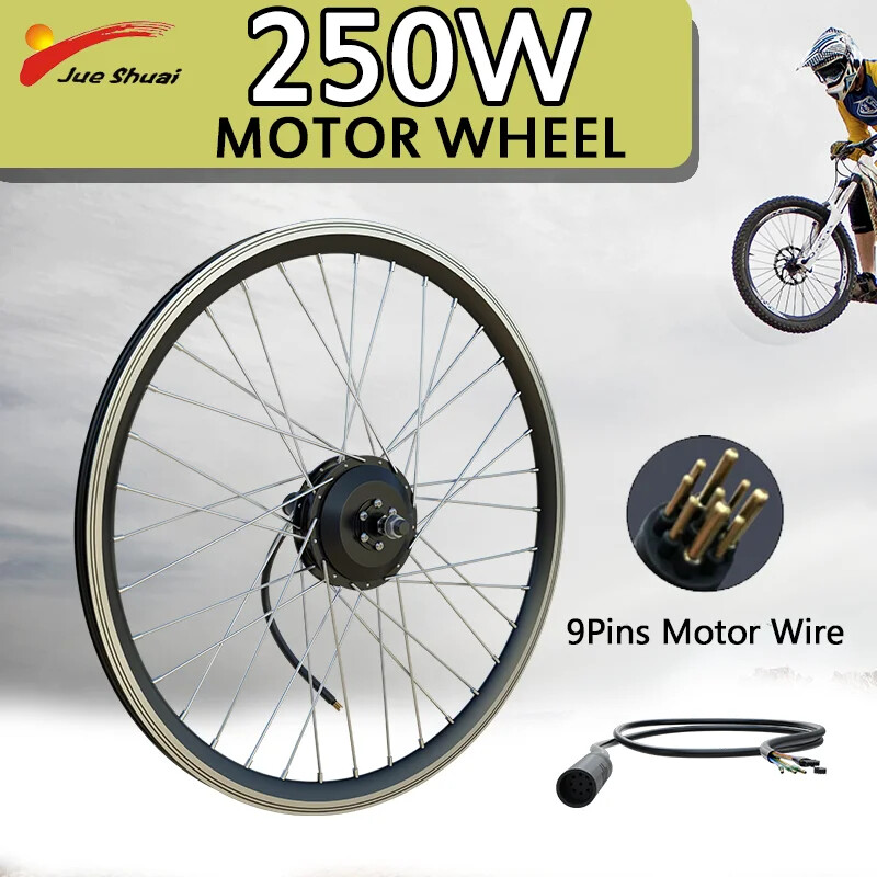 48V 250W-500W E-bike Motor Wheel Front/Rear Brushless Wheel Hub Motor 45KM/H