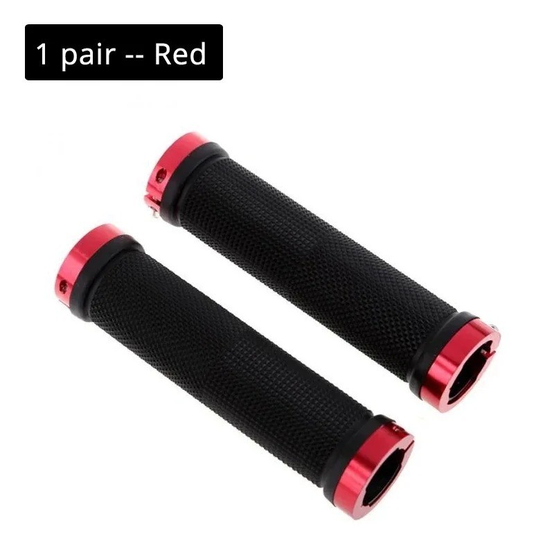 Bicycle Handlebar Grips MTB Bike Rubber Non Slip Lock On Grips Cycling