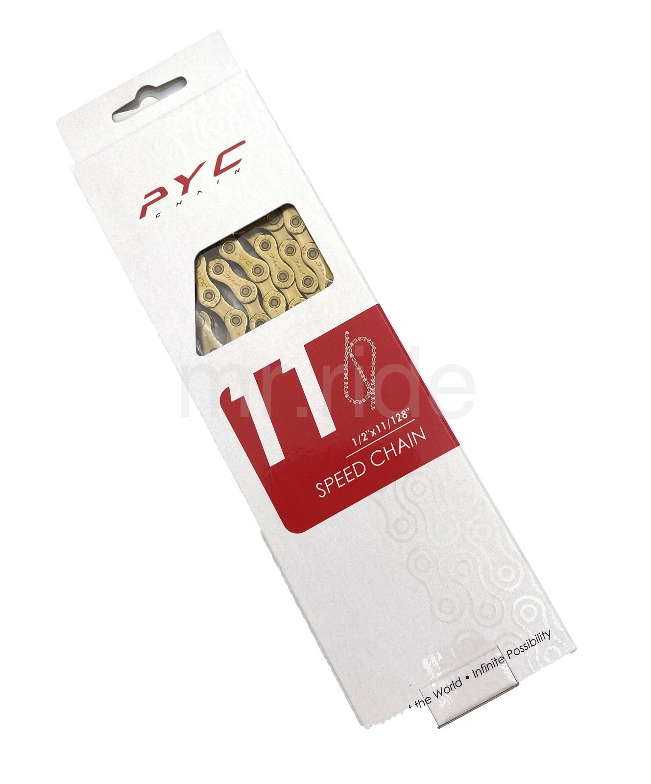 PYC X11EL 11-Speed 1/2″X11/128″ 116L Road/MTB/CX Bike Chain Ti Gold fit SHIMANO