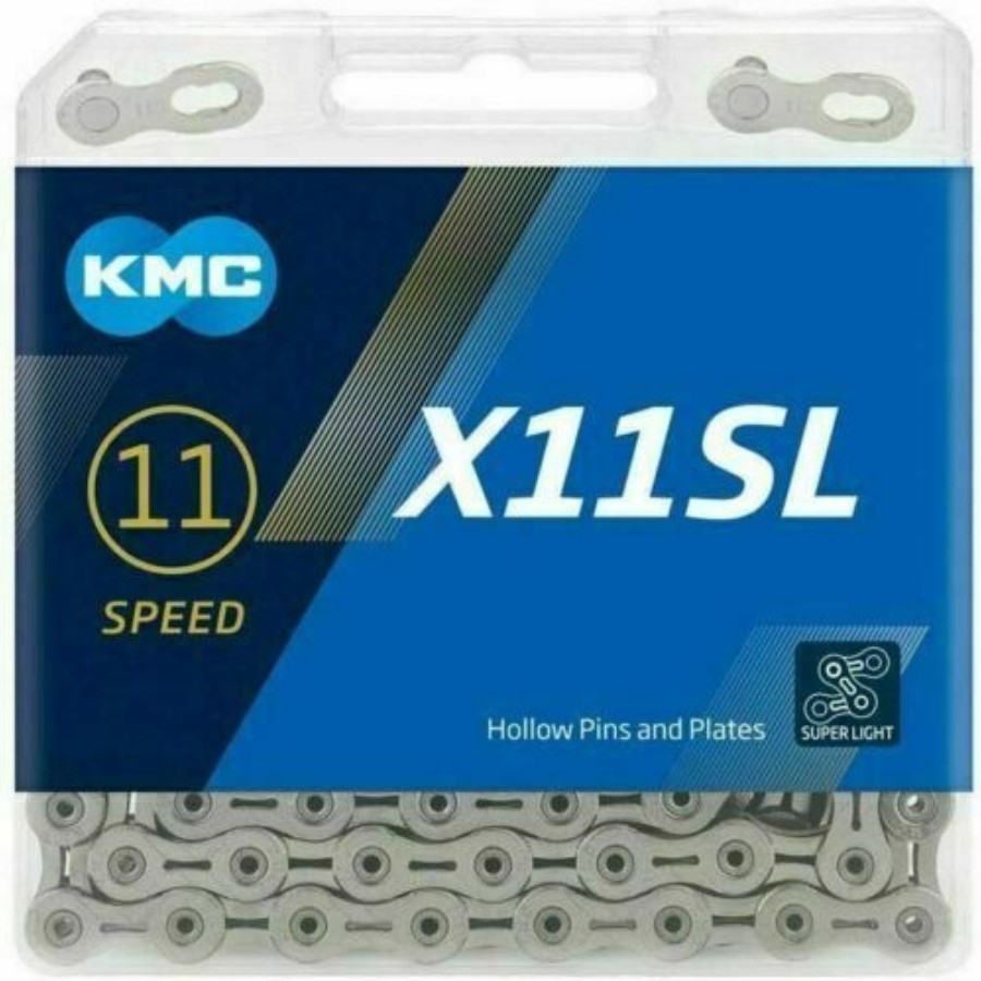 KMC X11 X11EL X11SL 11 Speed Bike Chain Retail Pack 118 Link for Shimano/ SRAM