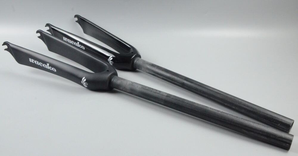 18/20/22 in Full Carbon Fiber Fork BMX Folding Bike Rigid Fork Rim Brake 28.6mm