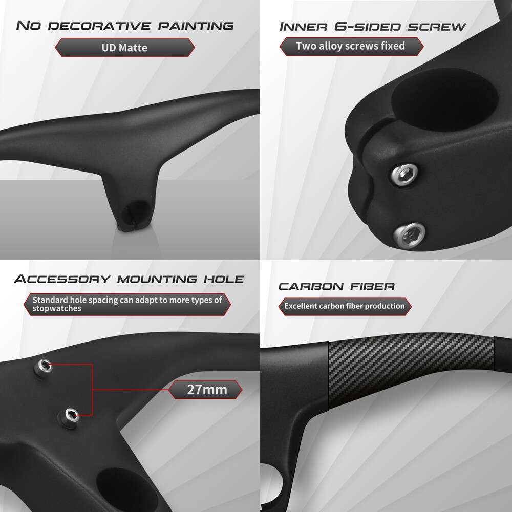 Integrated MTB Carbon Handlebar Mountain Bike Riser Handlebar 7 Degree USA stock