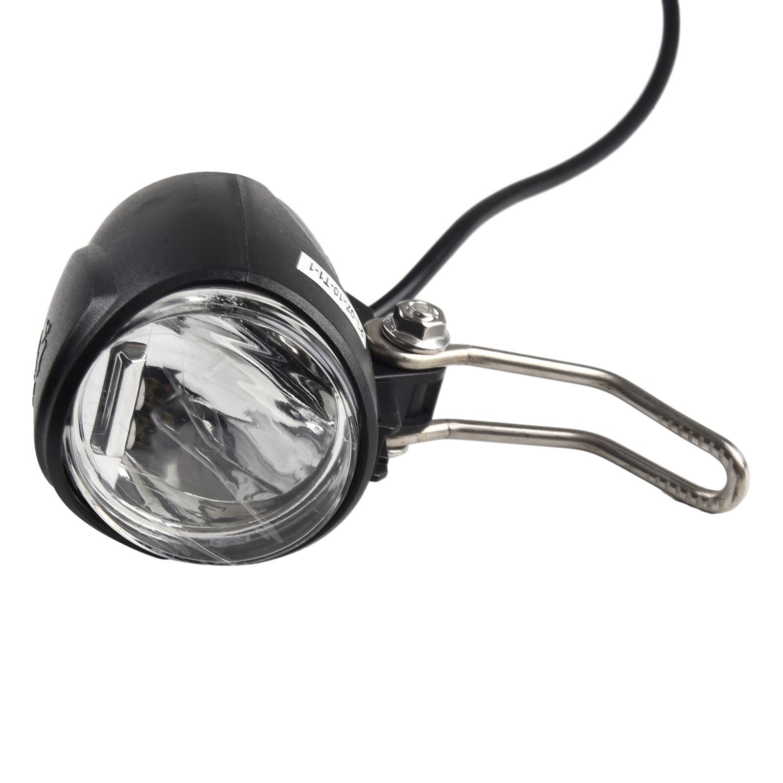 Led Light Headlight 6-80V Front Light Black Accessory For Electric Bicycle