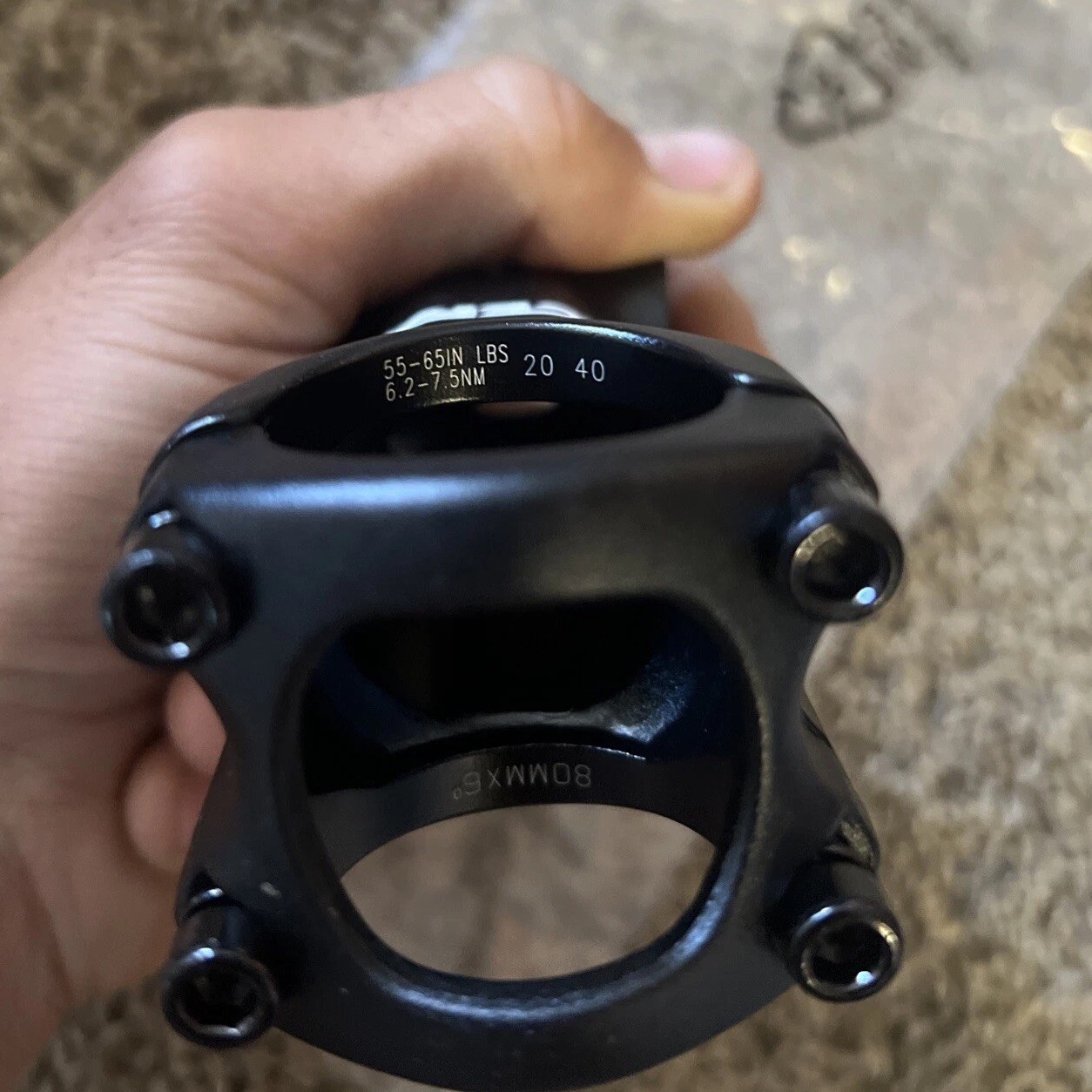 RaceFace Turbine Stem 80mm Clamp 31.8mm +/-6 Deg 1 1/8 Black Mtn Bike 80 20 40