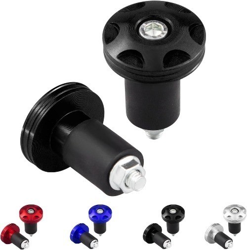 22mm Handlebar Hand Grip End Cap, Personalized and Colorful End S Color: Black