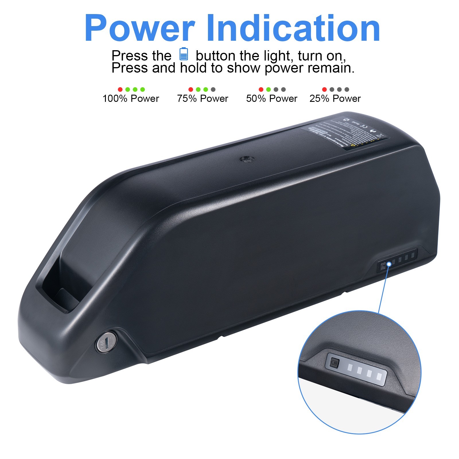 Ebike Battery 48V 52V 60V 20ah/25AH LG Cells Li-ion for 250W-2000W Electric Bike