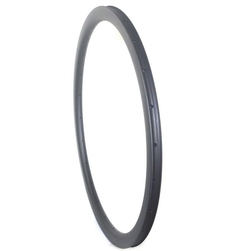 Road Bike Carbon Rim V Brake 25mm Width Tubeless Clincher Bicycle Rims UD 3K 12K
