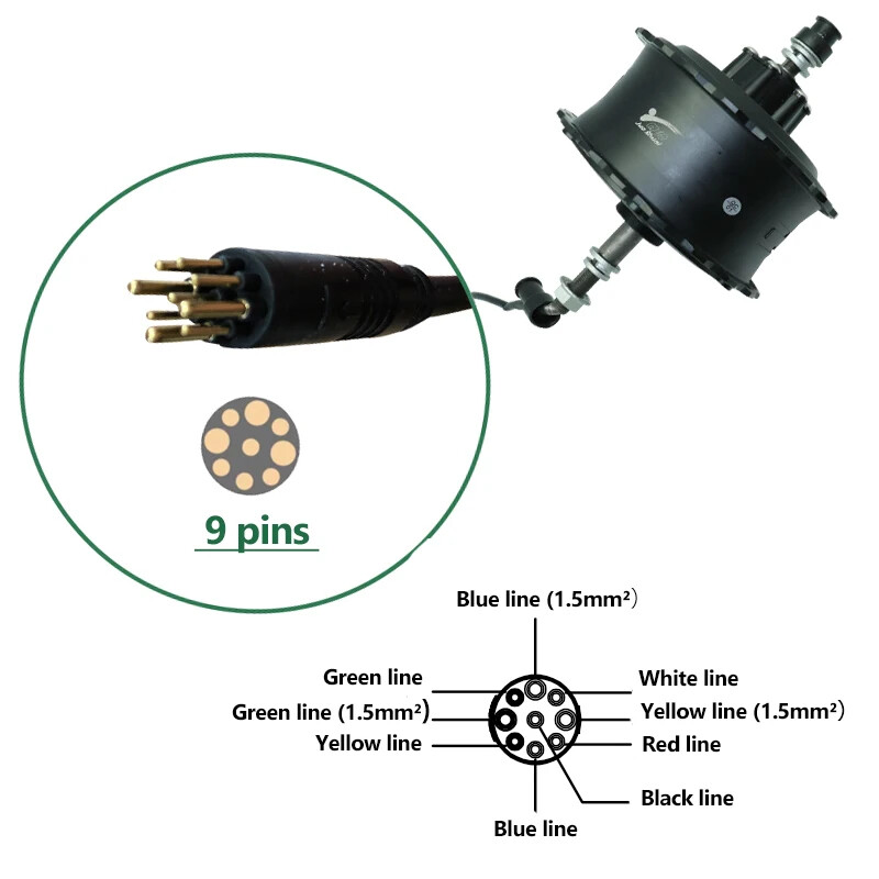 48V 1000W 20 24 26in Snow Fat Ebike Conversion Kit Rear Brushless Gear Hub Motor