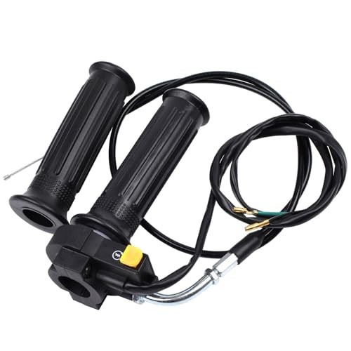 Twist Throttle Handle Grip Assembly + 36″ Throttle Cable with Kill Switch Set