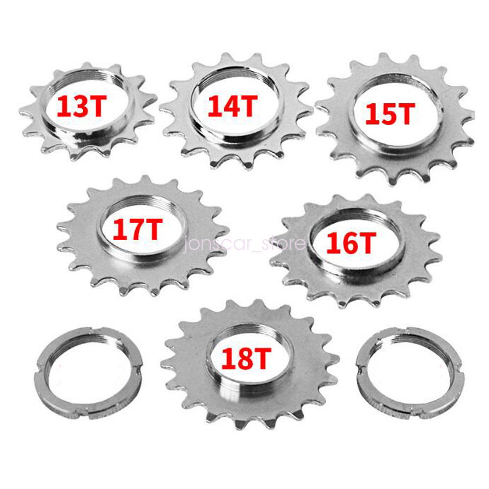Bicycle Sprocket Fixed Gear Speed Cog Lock Ring 13T/14T/15T/16T/17T Track Bike