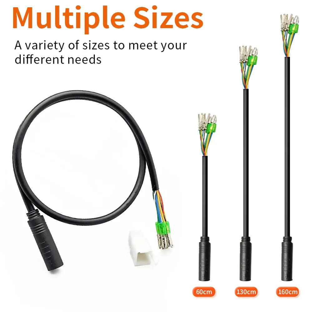 E-Bike Motor Extension Cable Julet 9 Pin Female Adapter 60/130/160cm Wire