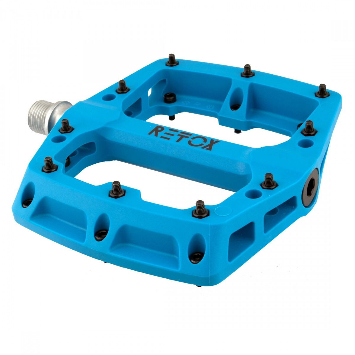 Origin8 Retox Platform Pedals 9/16″ Concave Composite Body Removable Pins Blue