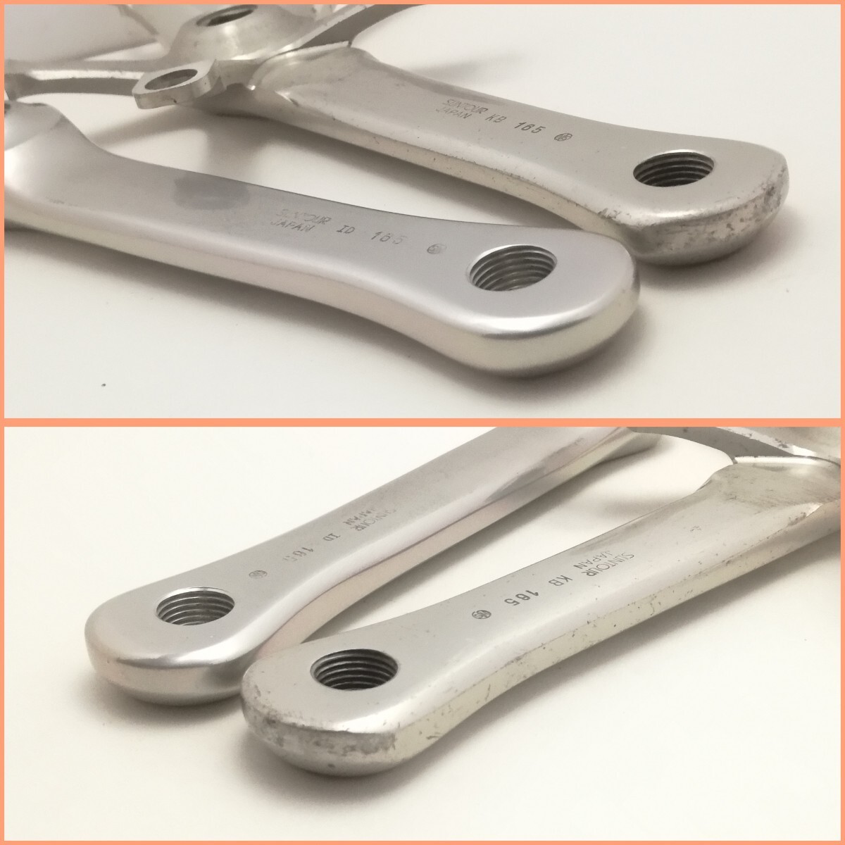 SUNTOUR SUPERBE PRO NJS 165mm PCD144 Keirin Track Crank Arms Fixed Gear JP OEM