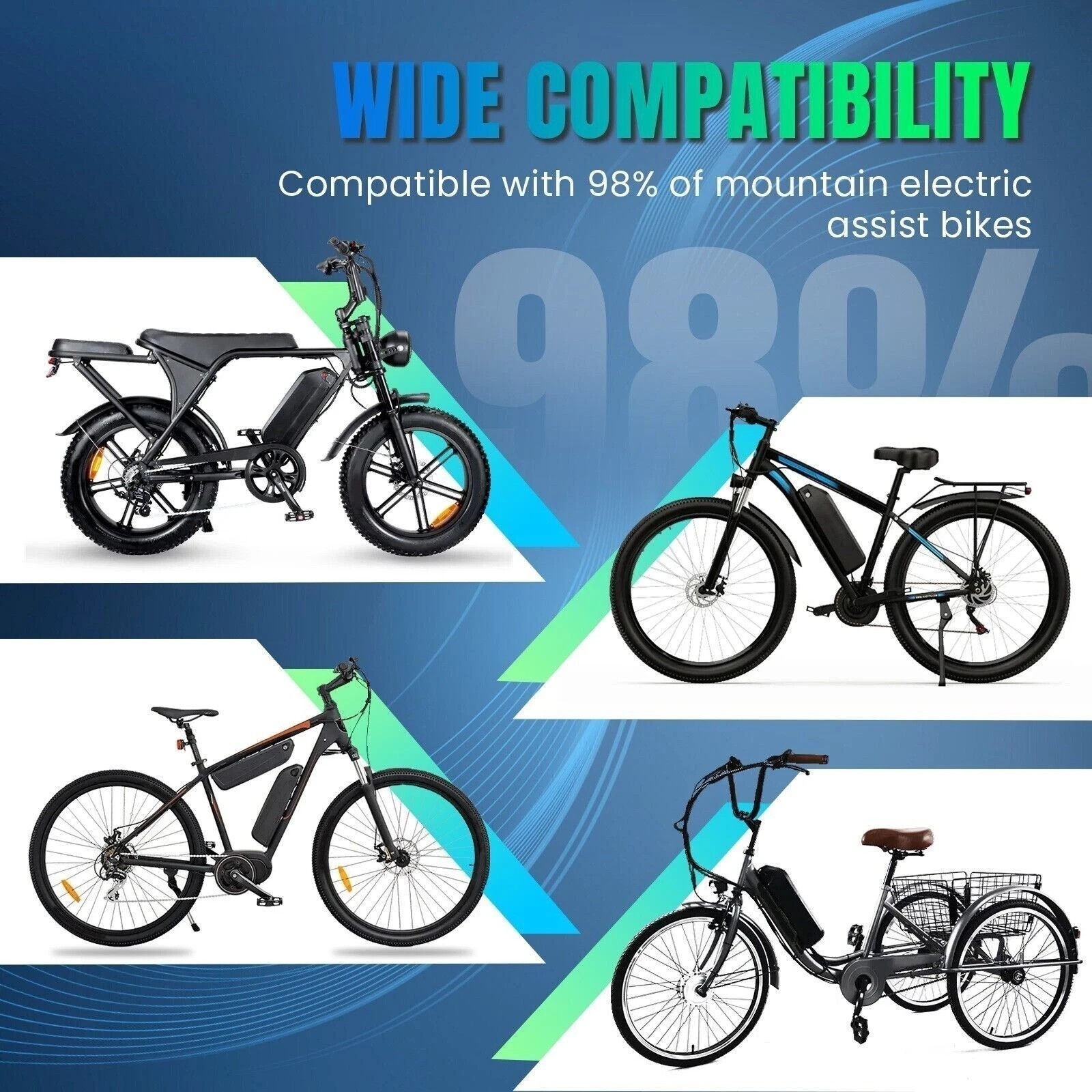 Electric Bike lithium Battery 36V 20Ah Battery for electric bicycle 1200W Motor