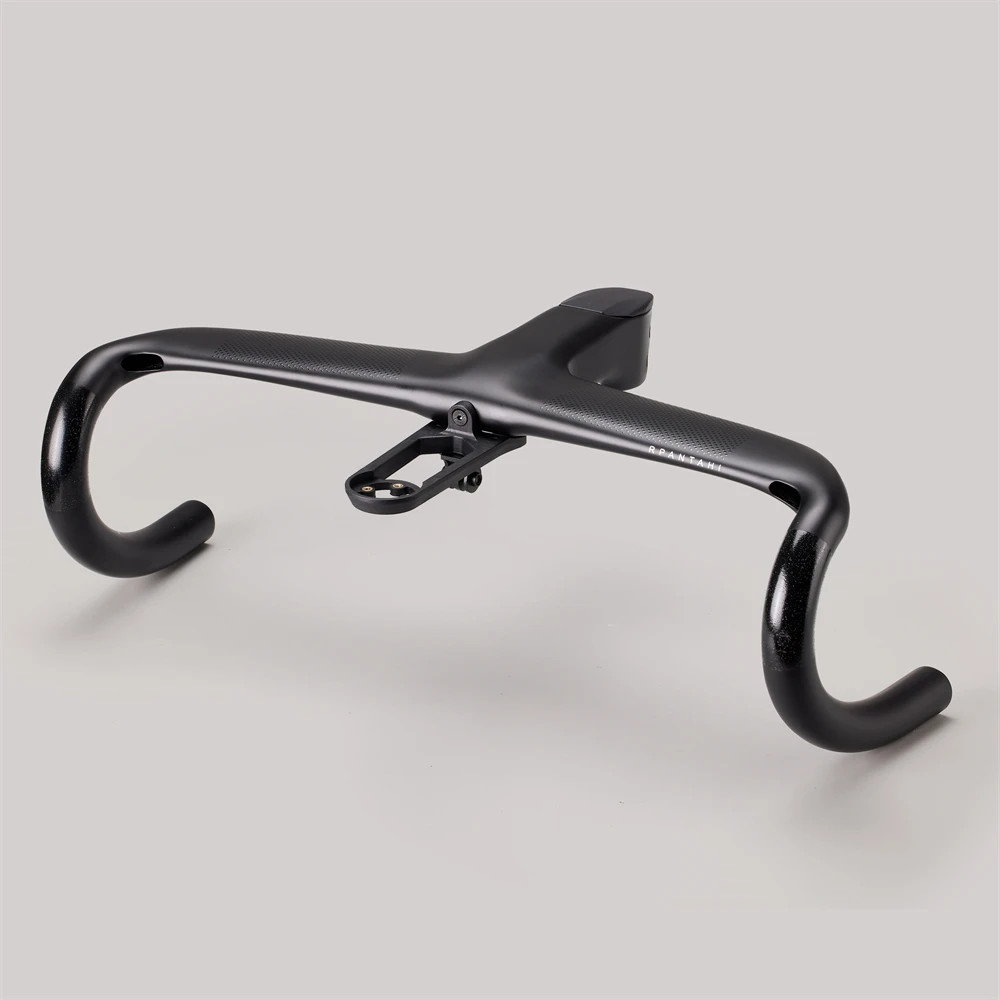 Carbon Fiber Gravel Road Bike Integrated Cockpit OD2 Handlebar -10° for 31.8mm