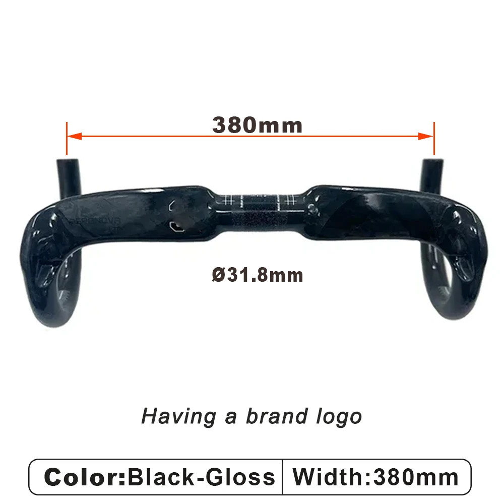 Road Bicycle Carbon Breaking The Wind Bend Handlebar 31.8*400-440mm Bent Bar
